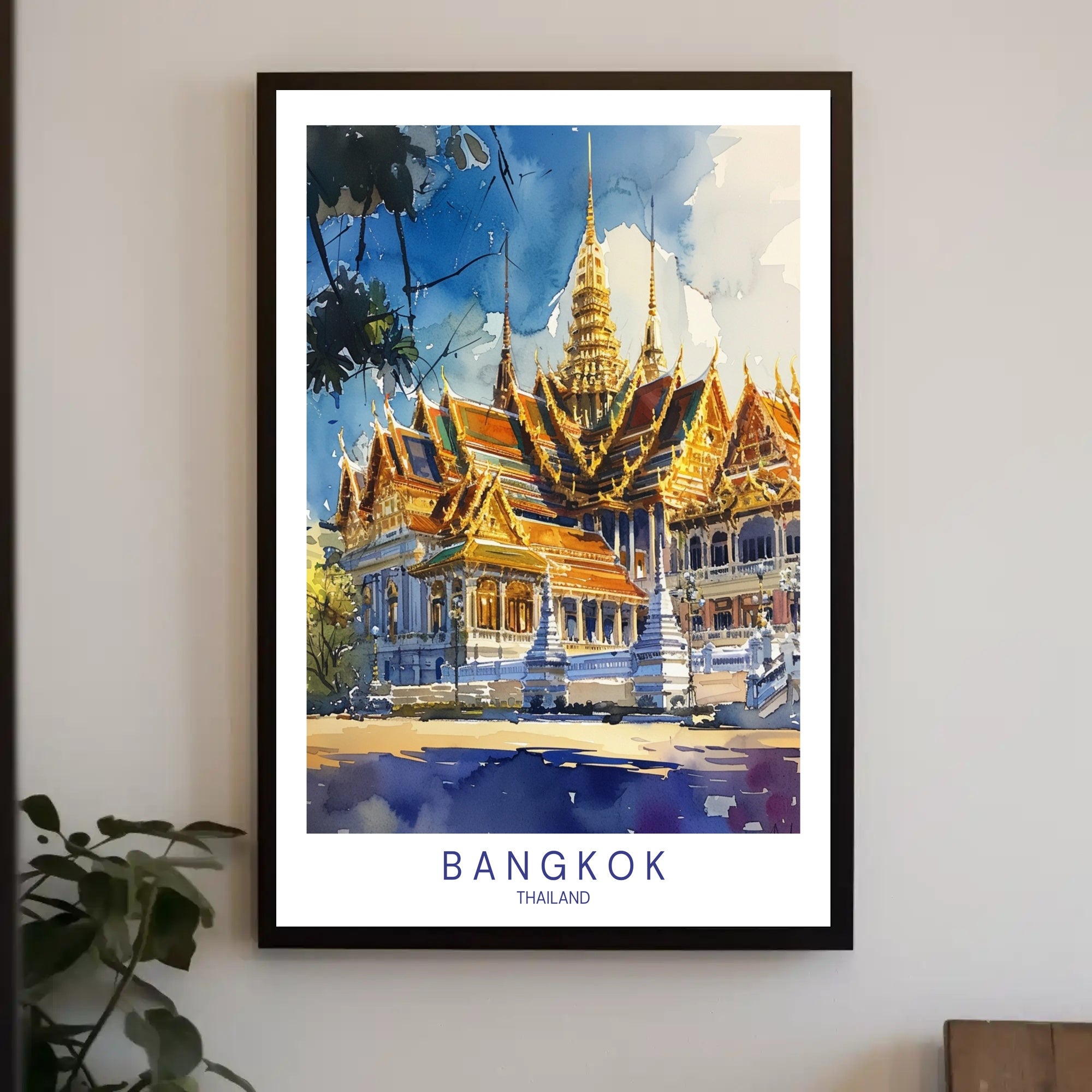 Bangkok's Architectural Splendor Poster PosterGoat