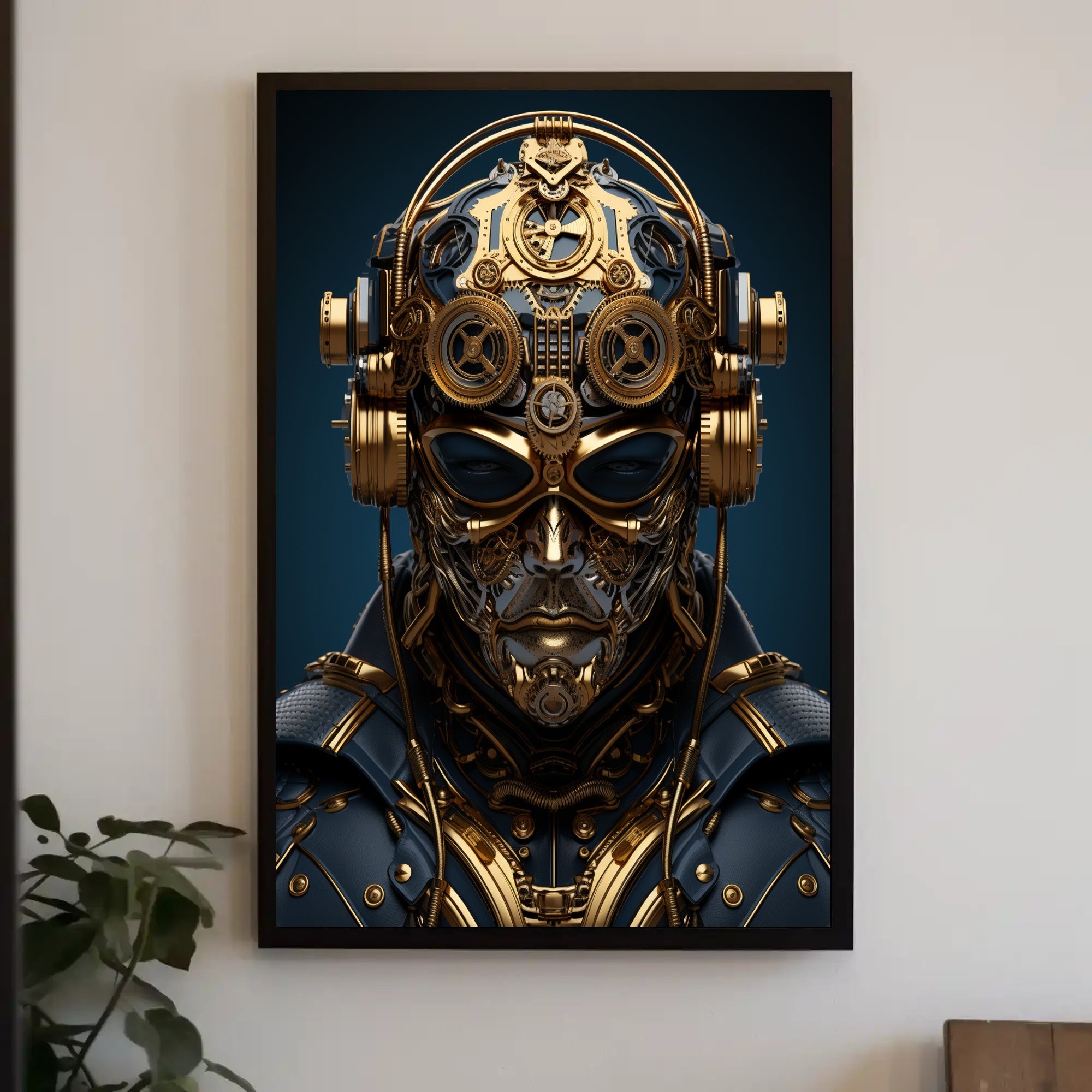 Steampunk Cyborg Poster PosterGoat