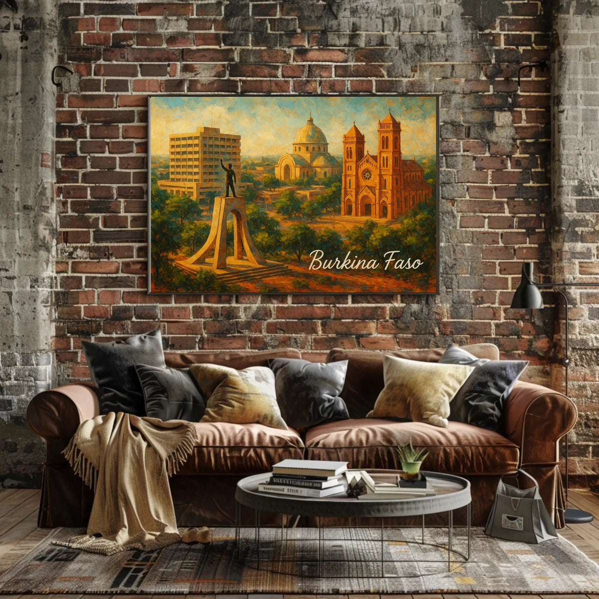 Burkina Faso Cultural Landmark Illustration Poster