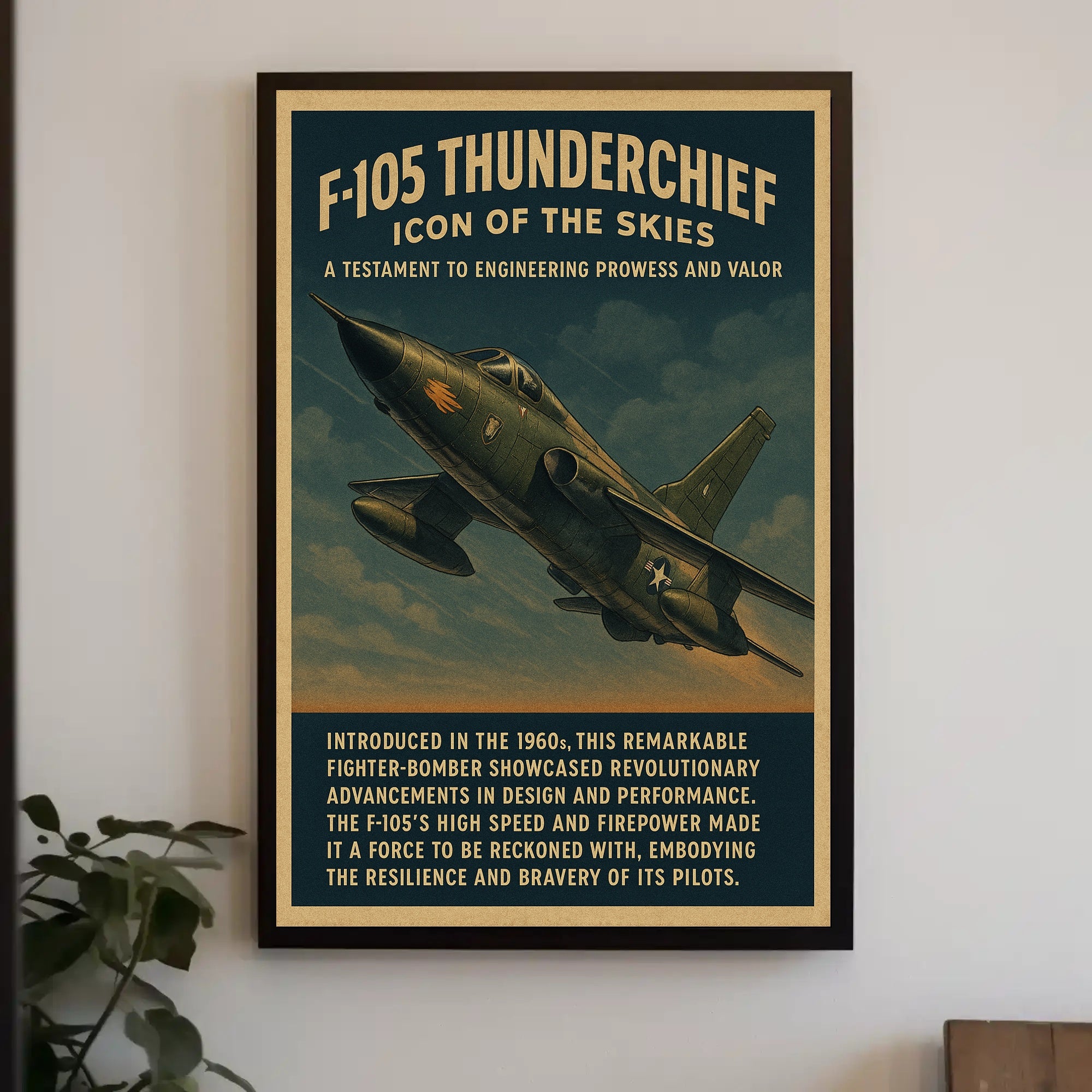 F-105 Thunderchief Icon of the Skies Poster PosterGoat