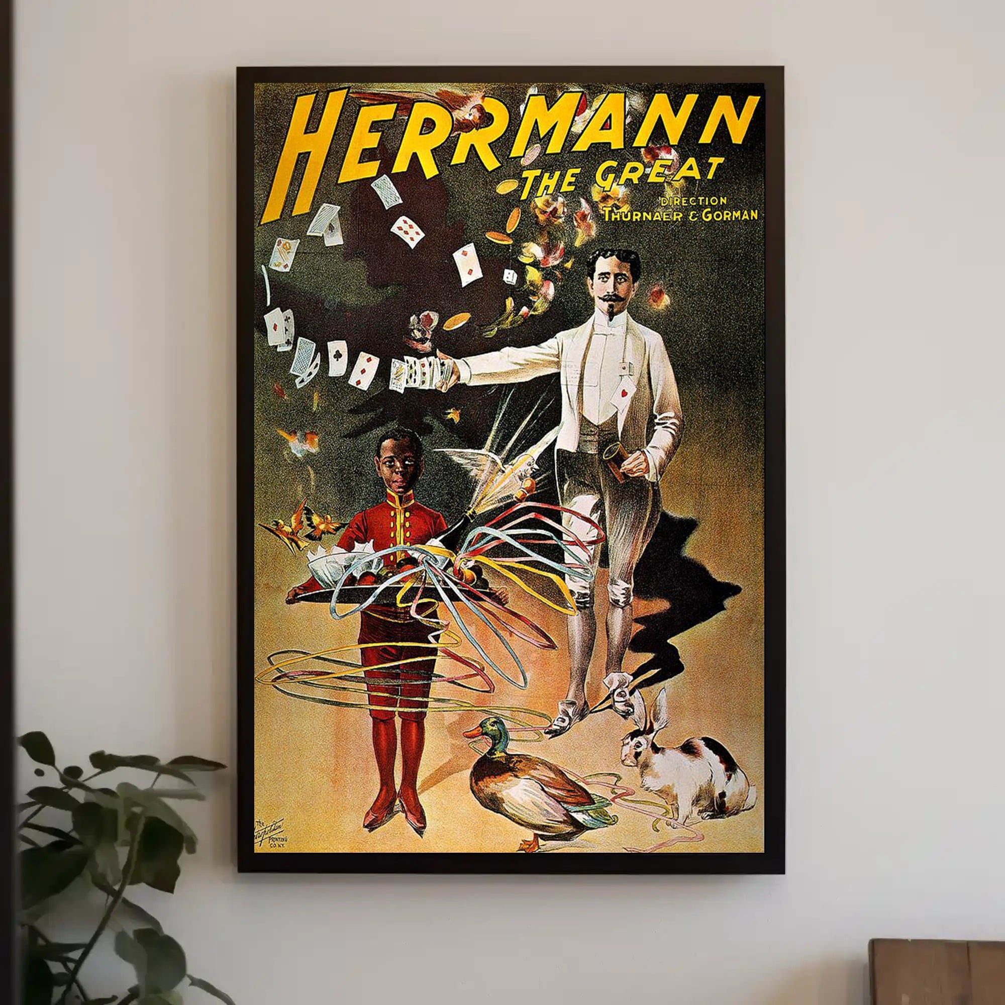 Magician Vintage Illusion Show Decorative Cultural or Heritage Poster
