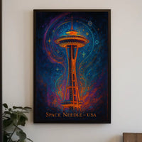 Space Needle USA Poster