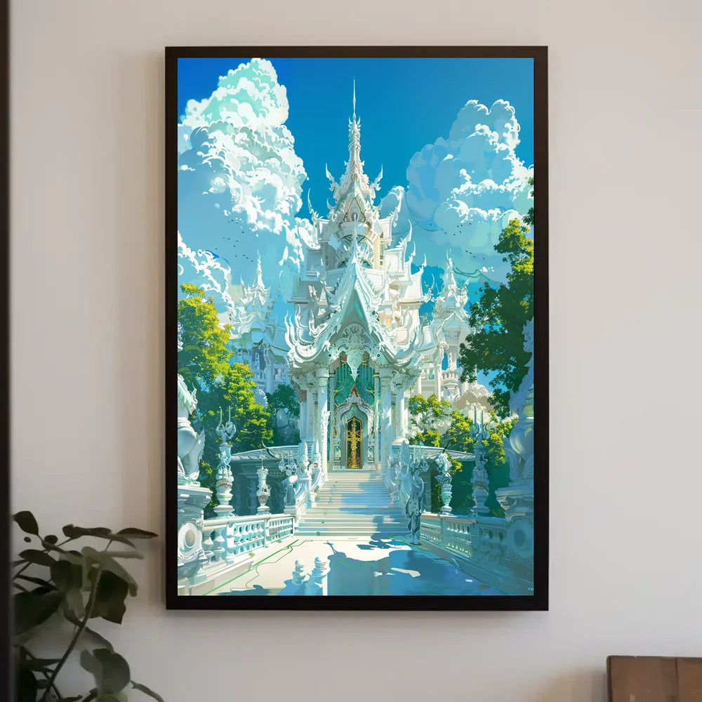 Majestic Thai Temple Fantasy Art Poster Print