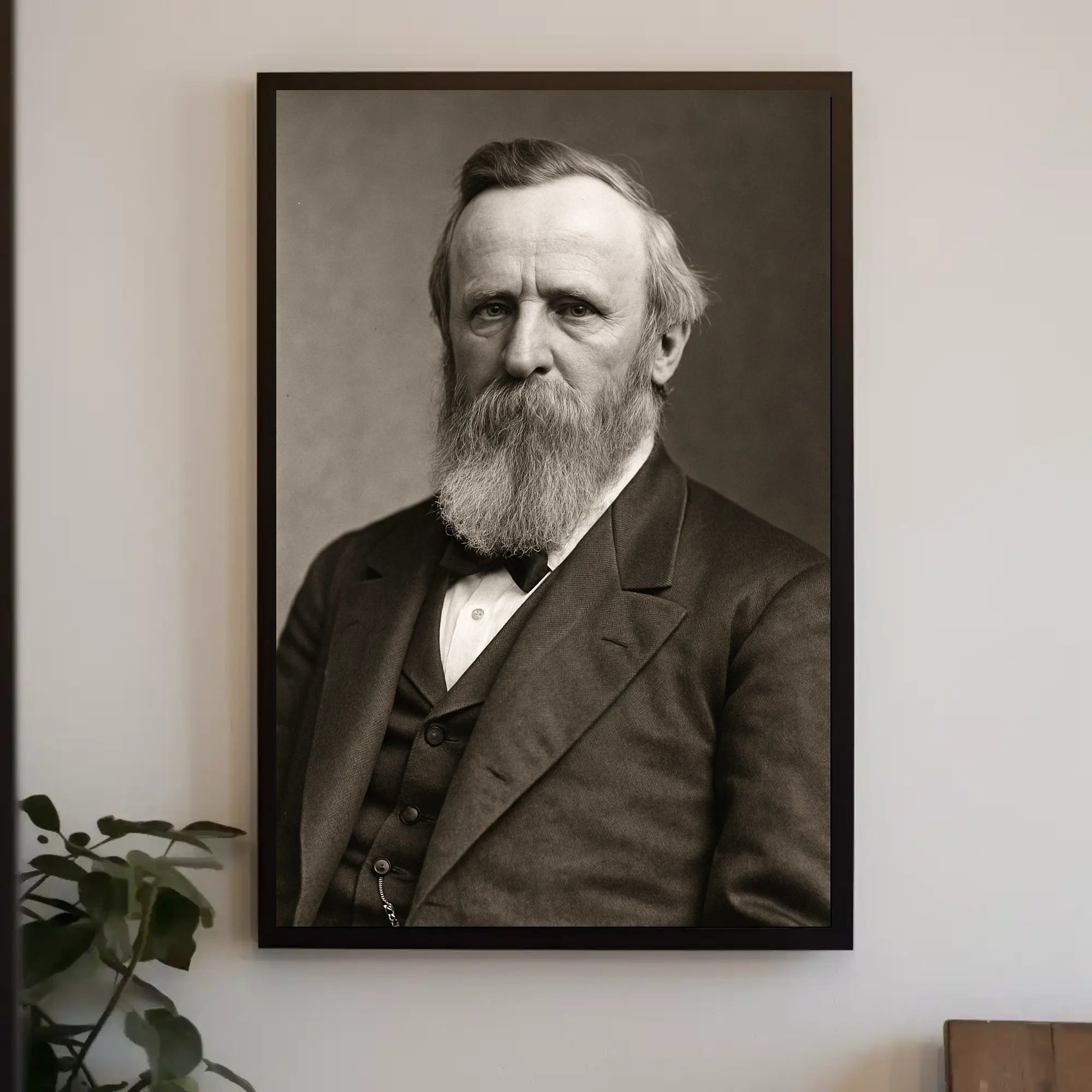 Vintage Bearded Gentleman Portrait Historical or Presidential Poster