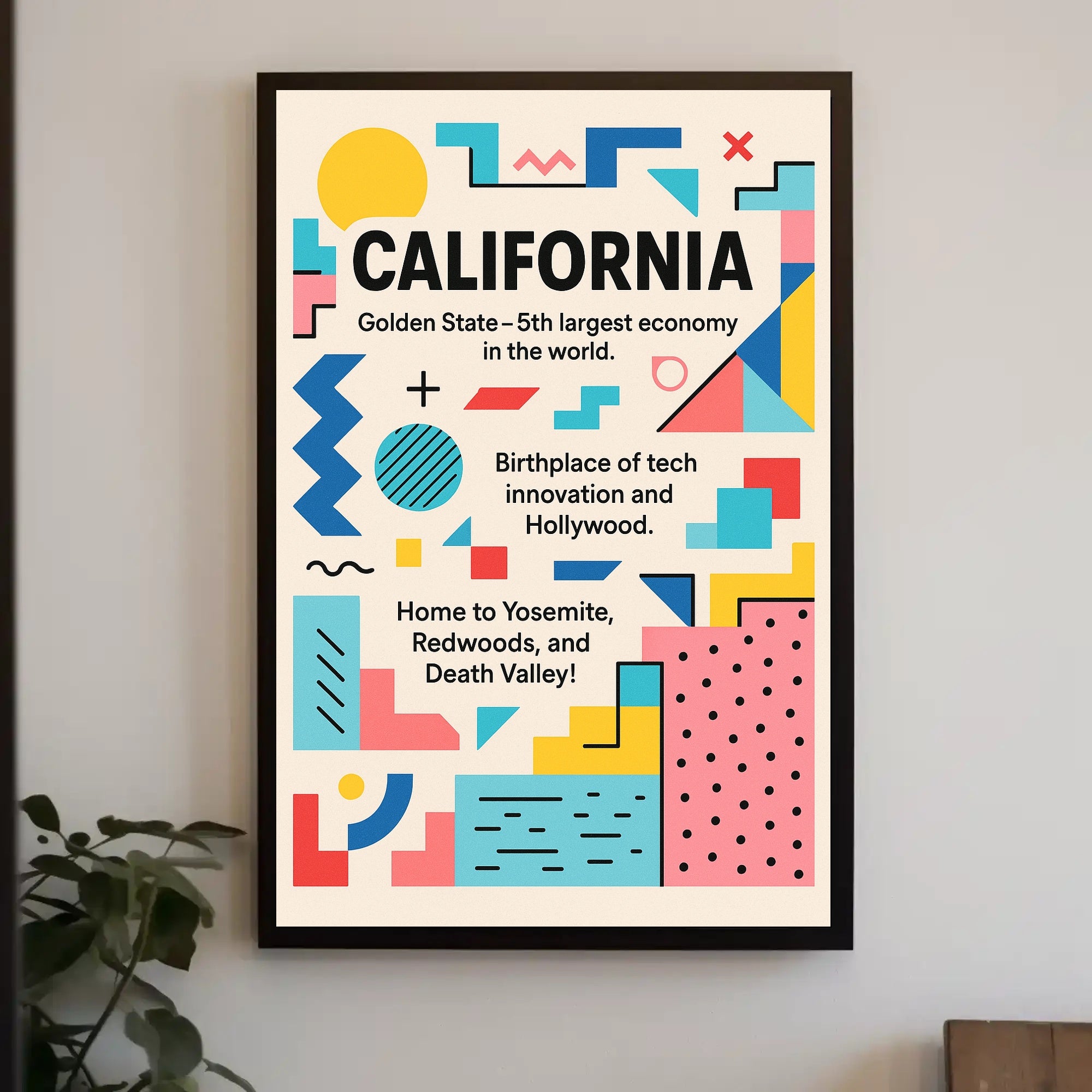 California The Golden State Poster PosterGoat