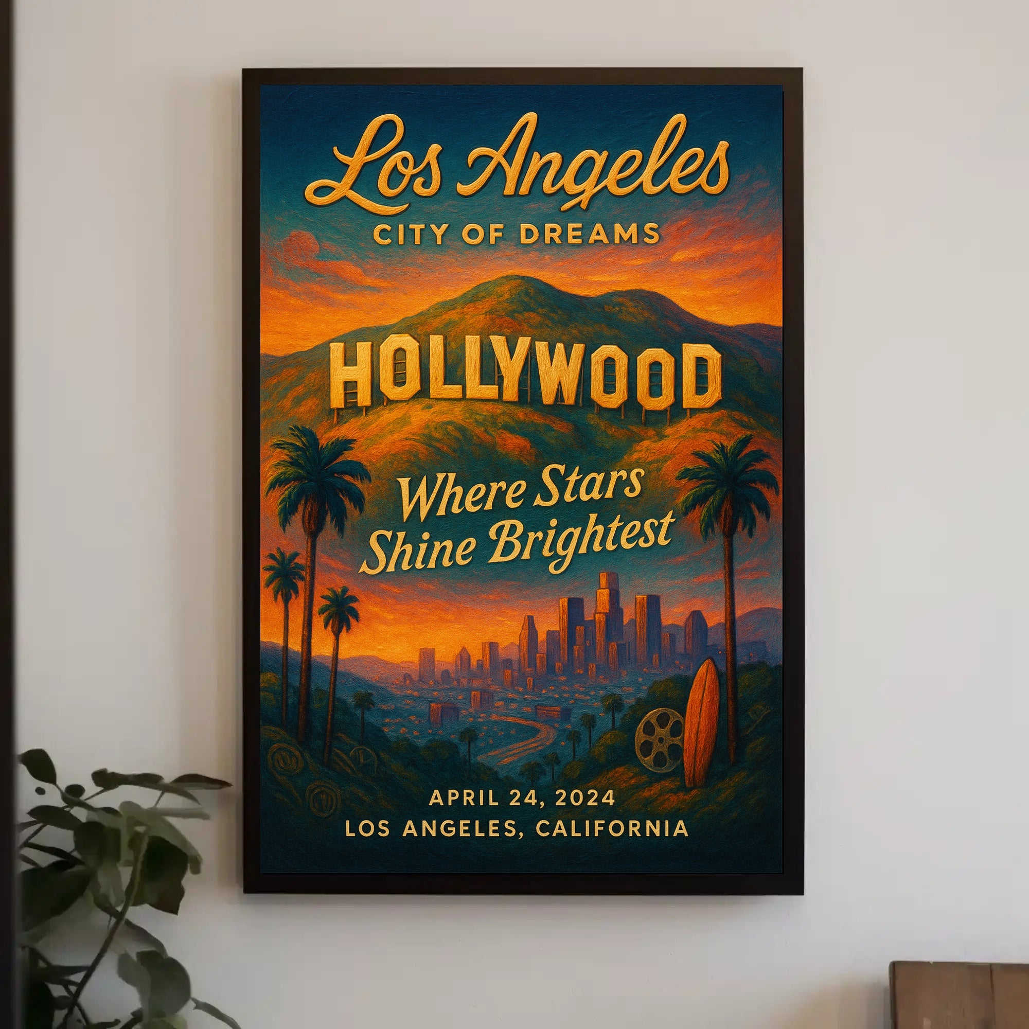 Los Angeles Dreamscape April 2024 Urban or Cityscape Poster