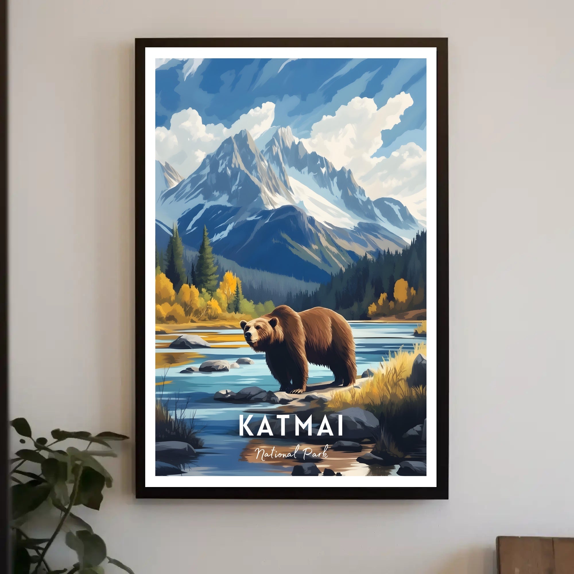 Katmai National Park Scenic Poster Print