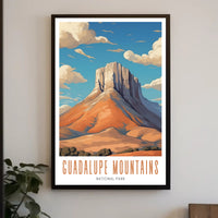 Guadalupe Mountains National Park Poster Scenic Print