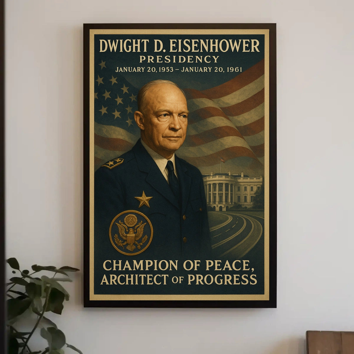 President Eisenhower Champion Poster - Historical or Presidential Poster