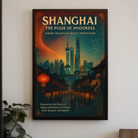 Shanghai The Pulse of Progress Poster