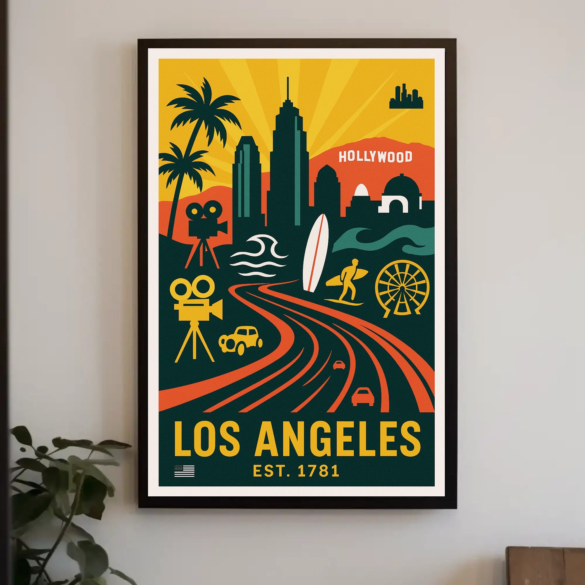 Los Angeles City of Dreams Poster PosterGoat