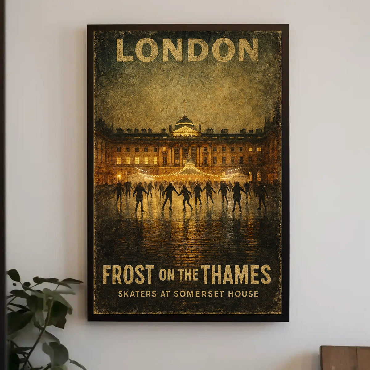 Frost On The Thames Poster