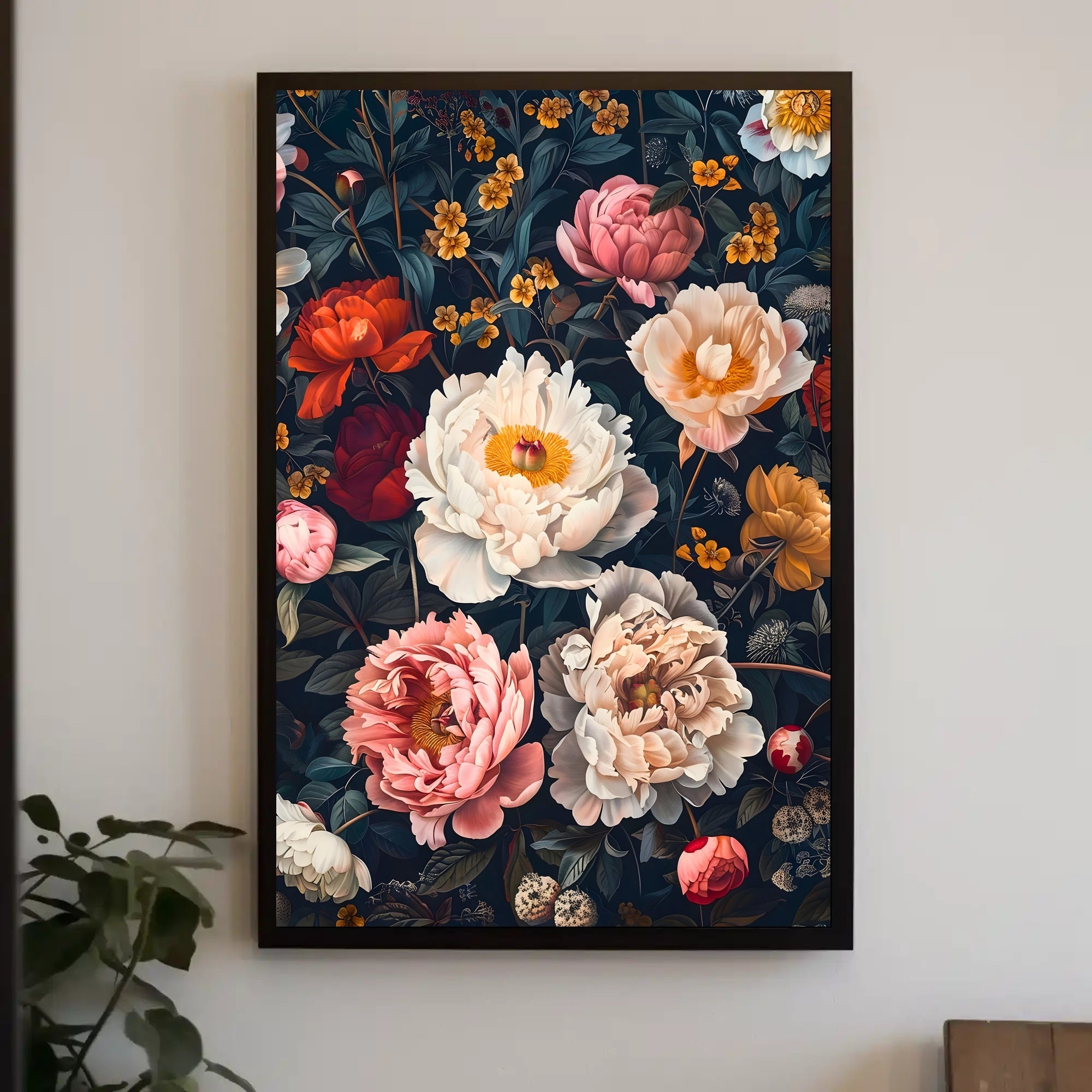 Floral Symphony: Botanical Elegance in Art Poster