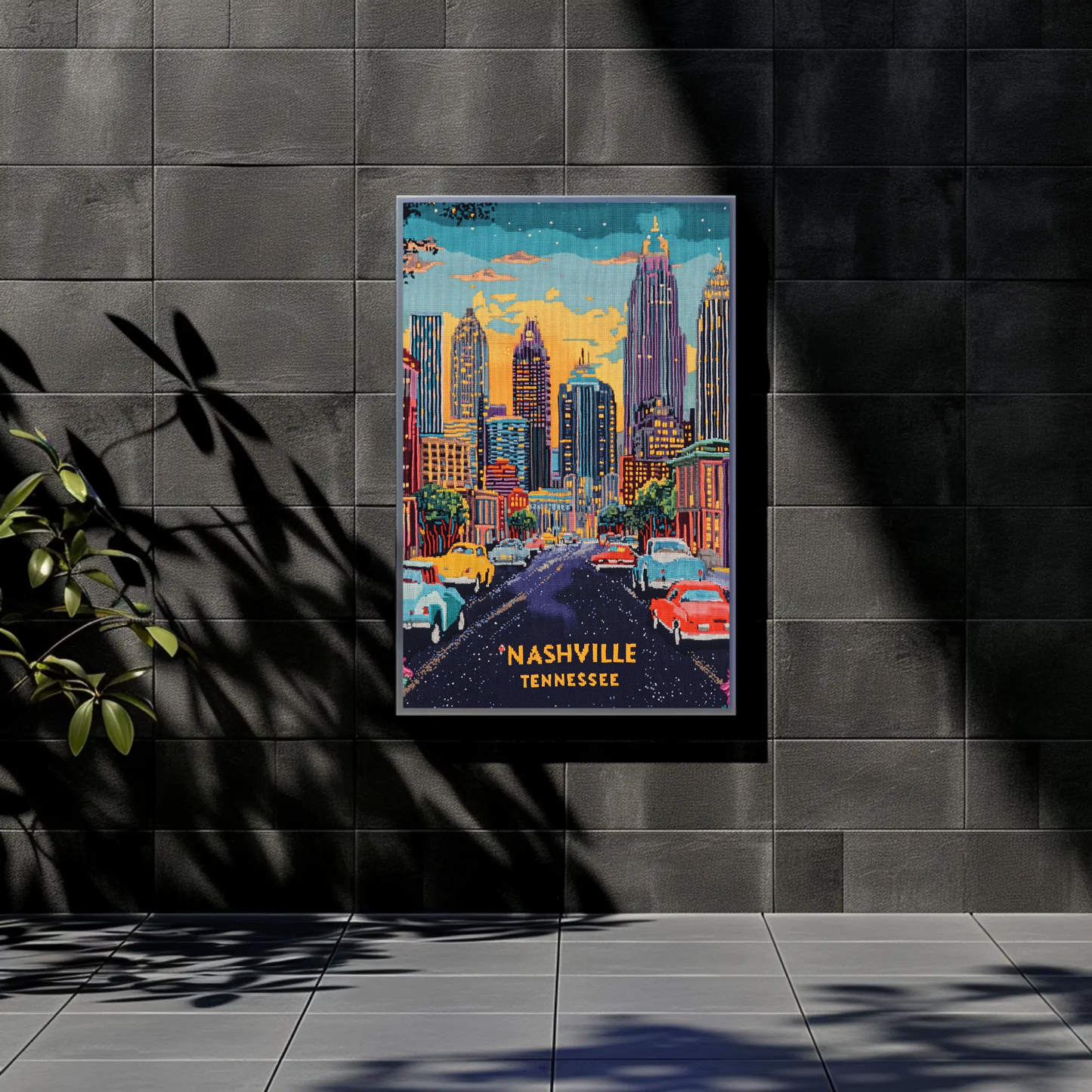 Nashville, Tennessee Vintage Travel Poster