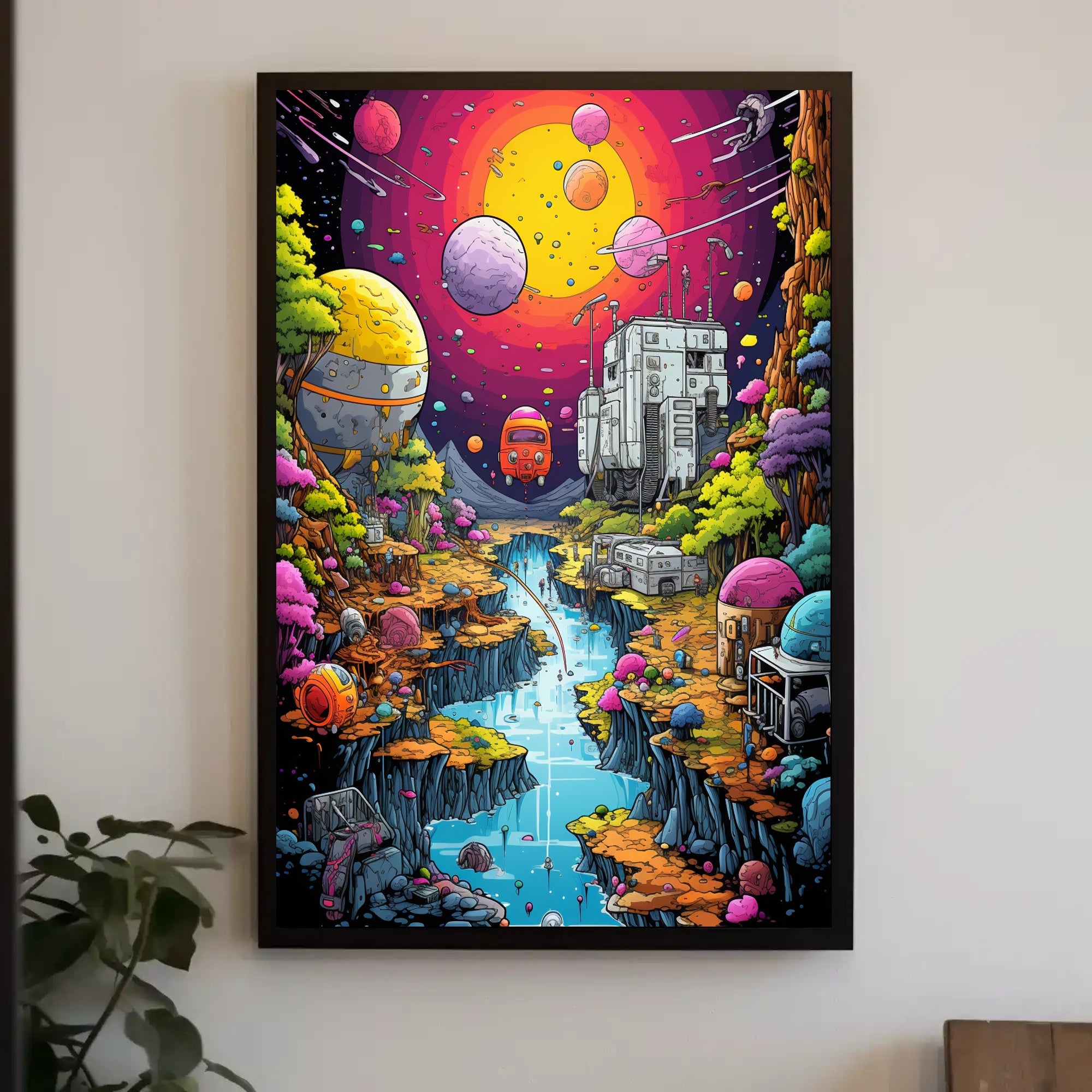 Cosmic Landscape Adventure Poster PosterGoat
