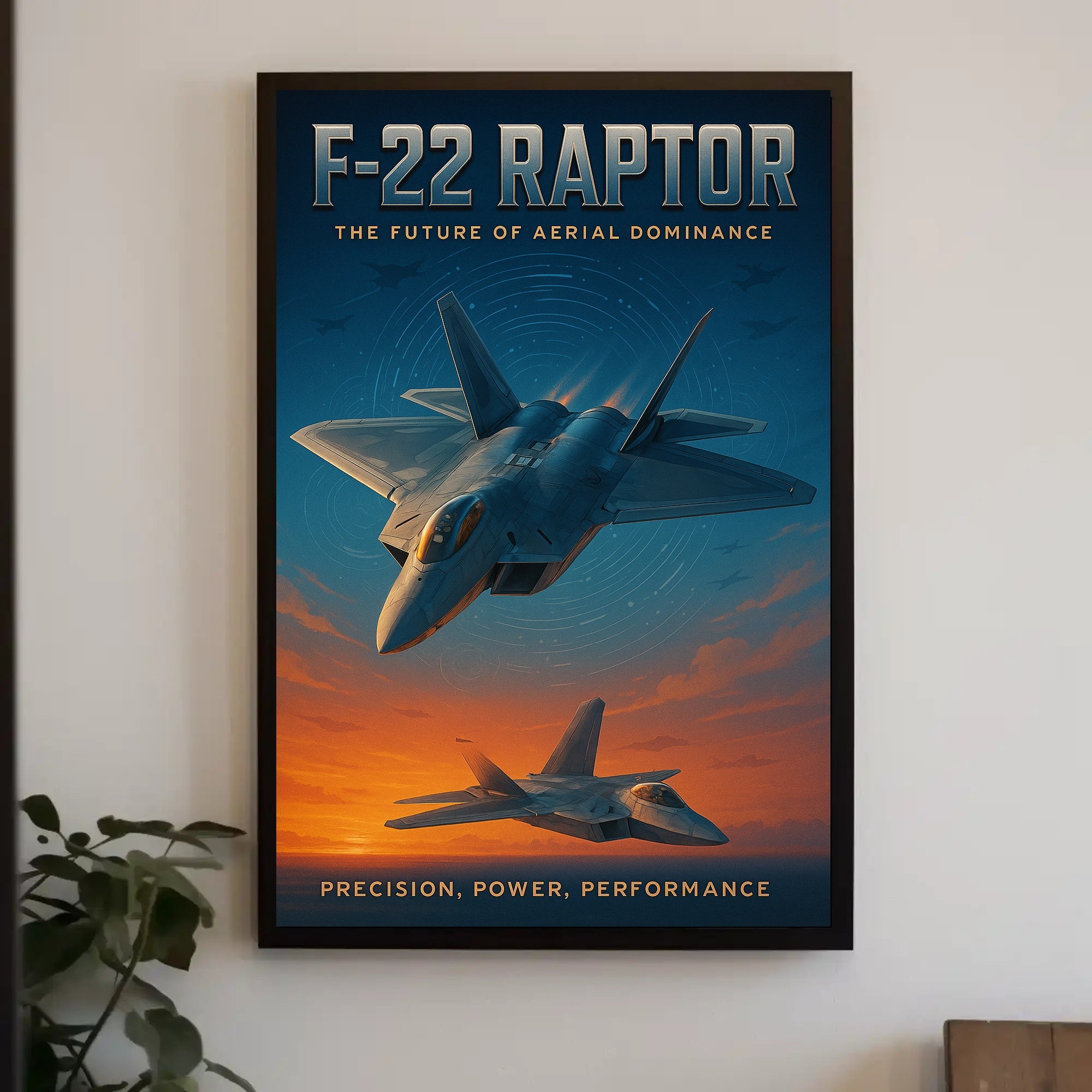 F-22 Raptor The Future of Aerial Dominance Poster PosterGoat