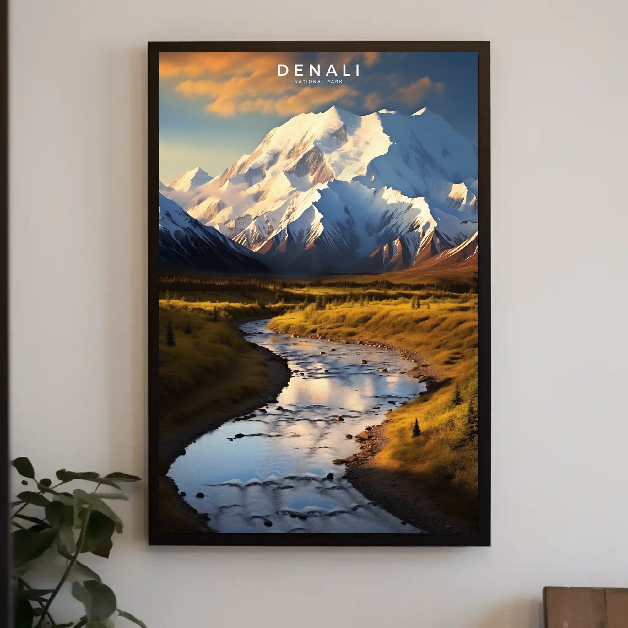 Denali National Park Scenic Poster Wall Art Print