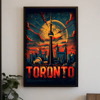 Toronto Skyline Art Poster