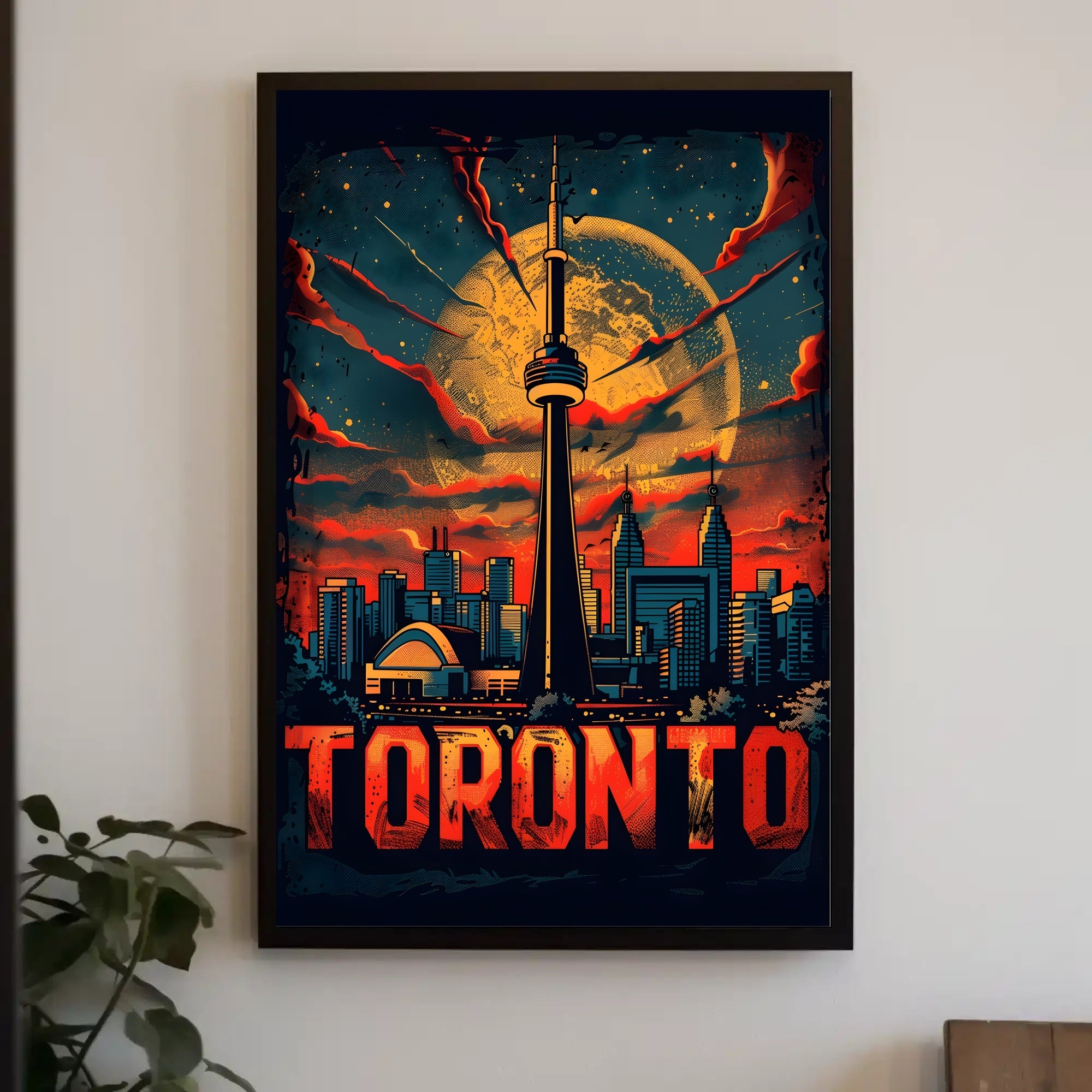 Toronto Skyline Art Poster