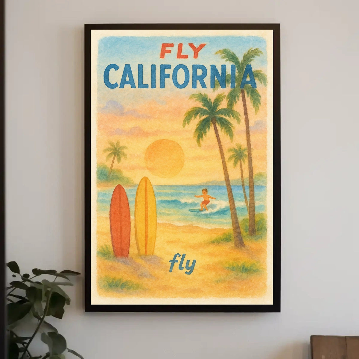 Fly California Poster