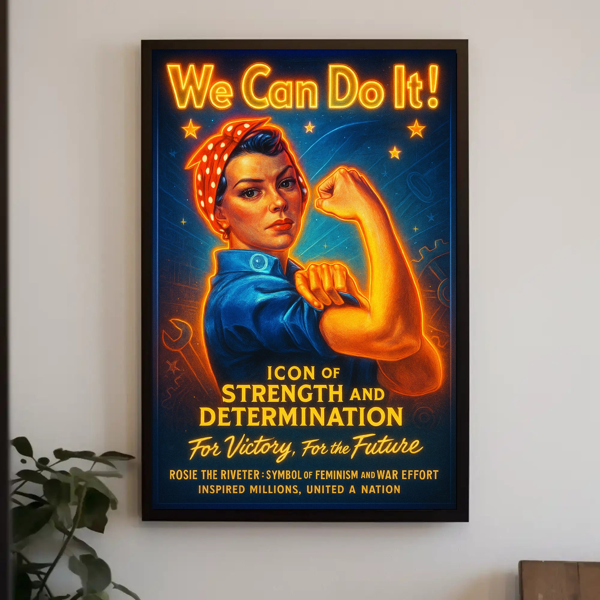 Icon of Strength and Determination Poster