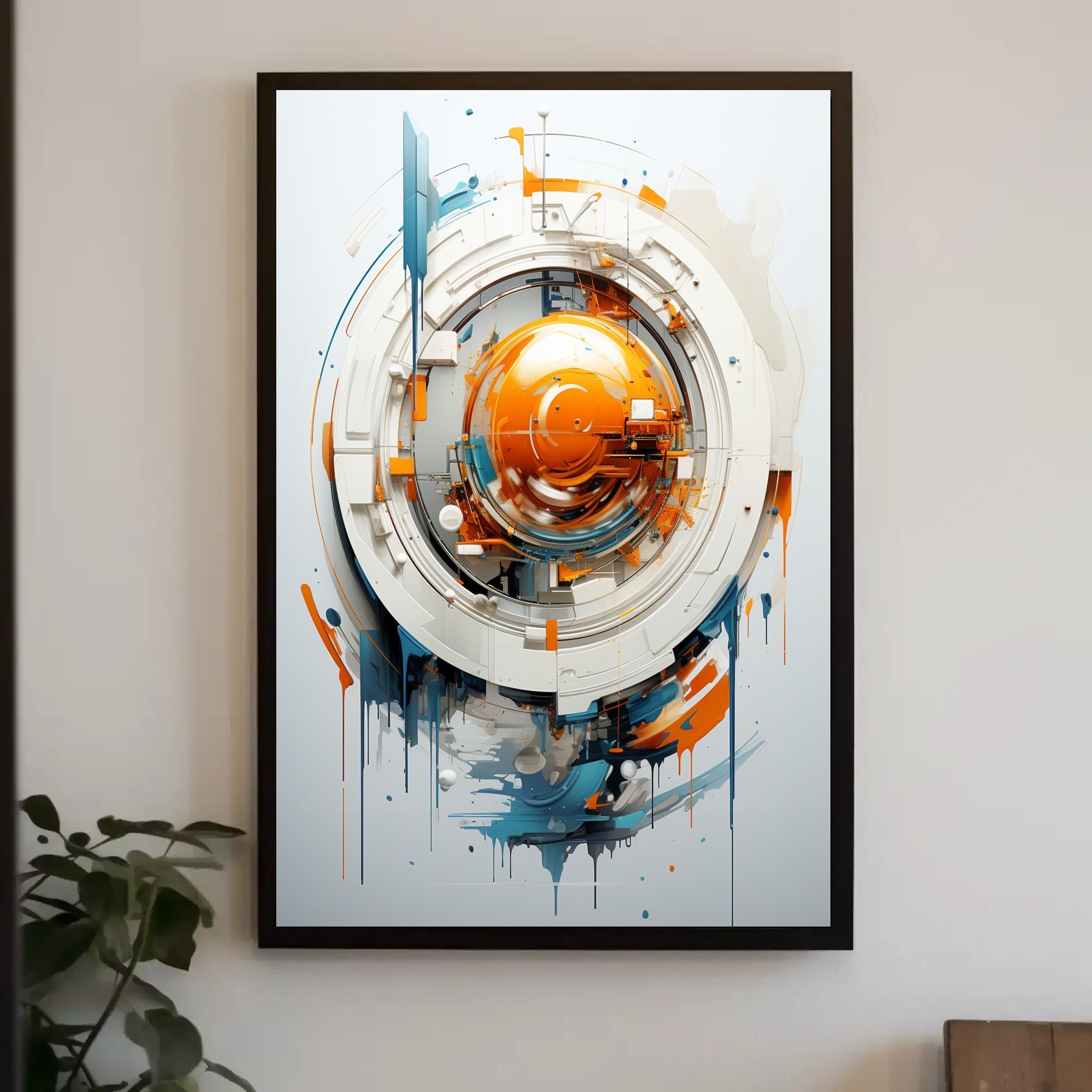 Abstract Technological Sphere Abstract Poster