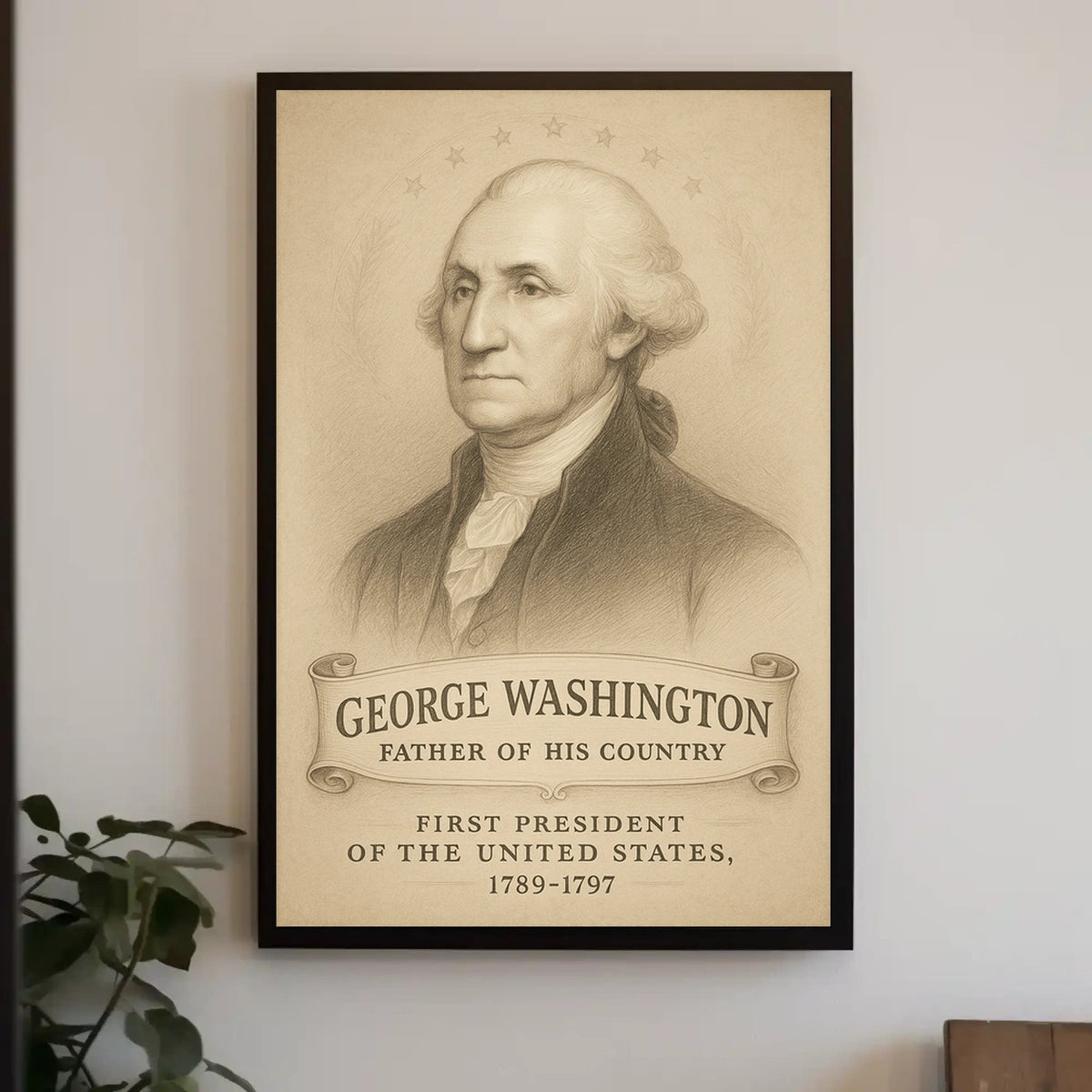 George Washington 1st President Poster