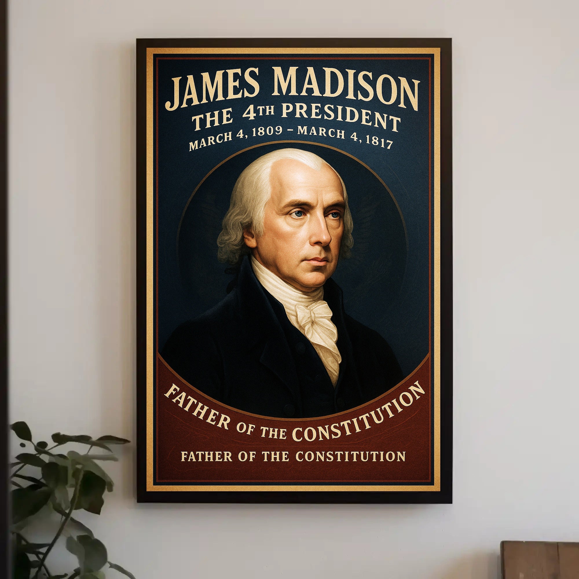 James Madison 4th President Poster PosterGoat