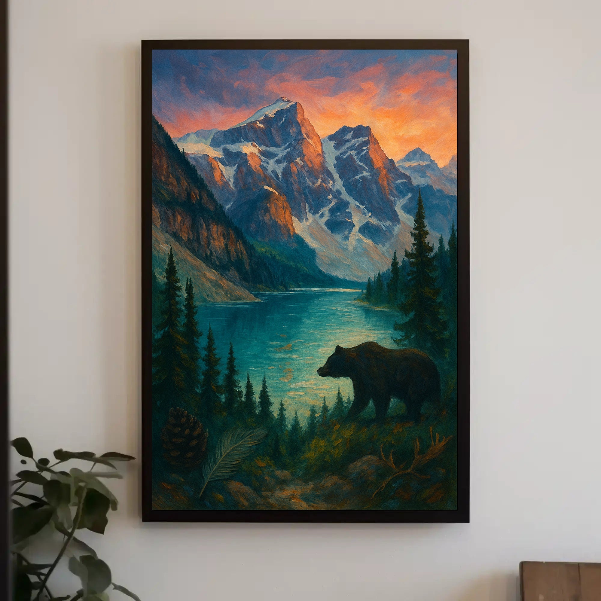 Mountain Wilderness At Sunset Poster