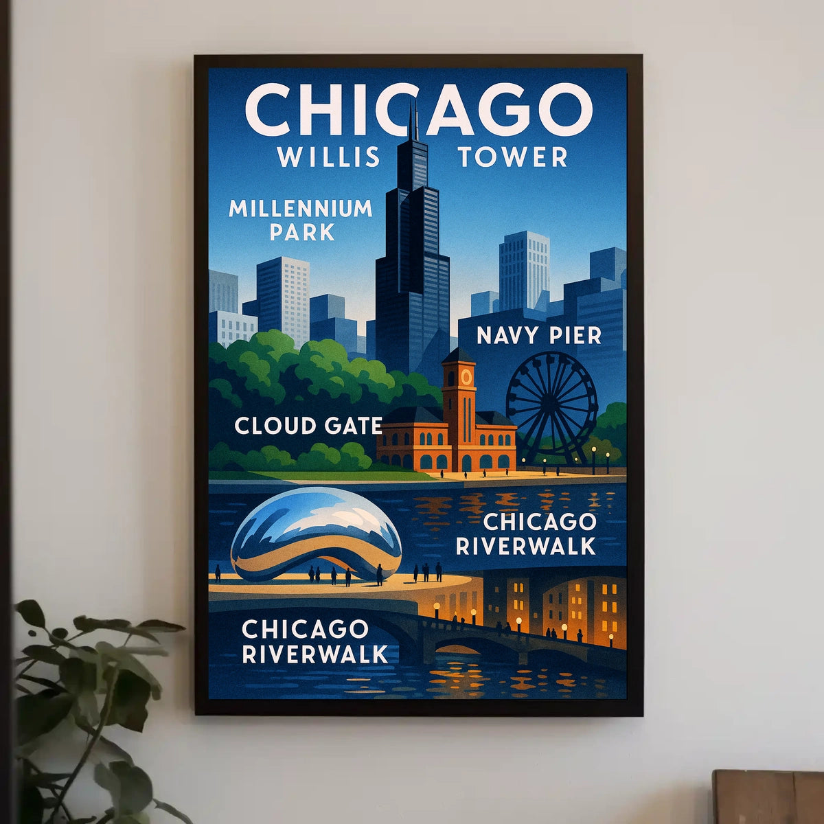 Discover Chicago Poster