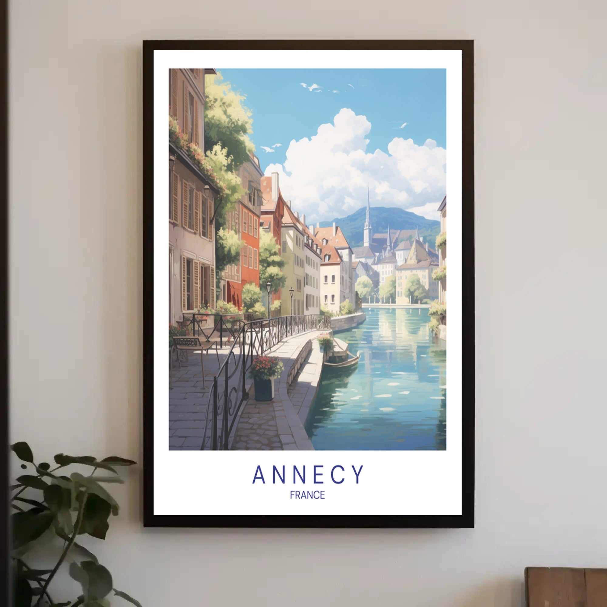 Scenic View of Annecy Poster PosterGoat