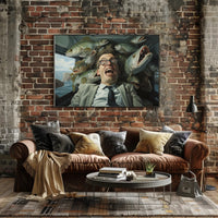 Fish-Filled Car Surreal Art Comedy Poster