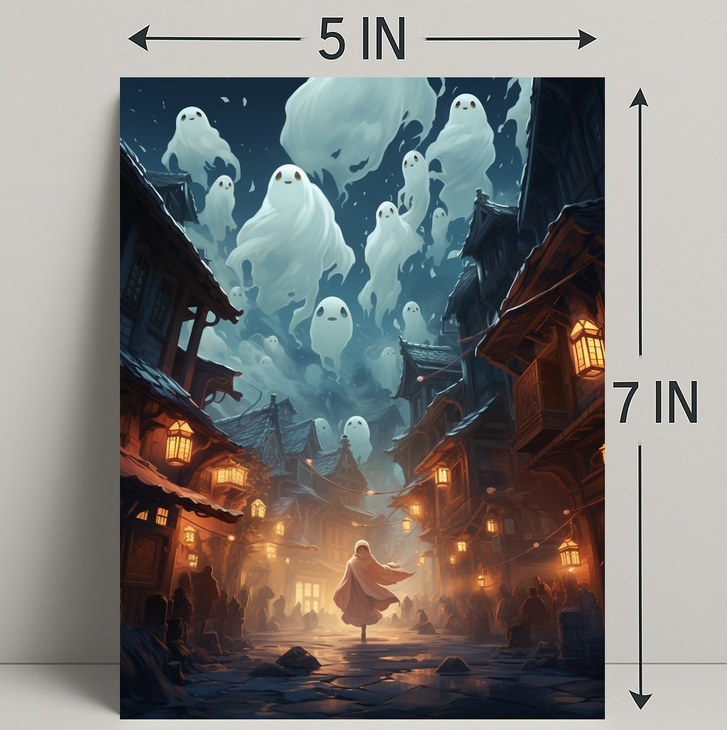 Ghostly Night In The Village Poster
