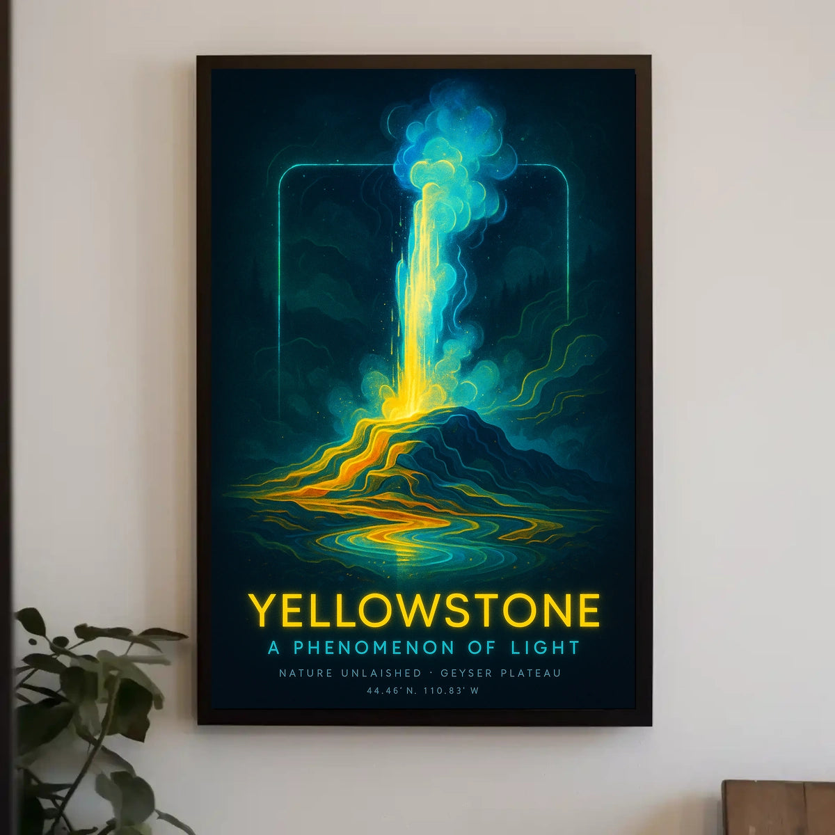 Yellowstone A Phenomenon of Light Poster