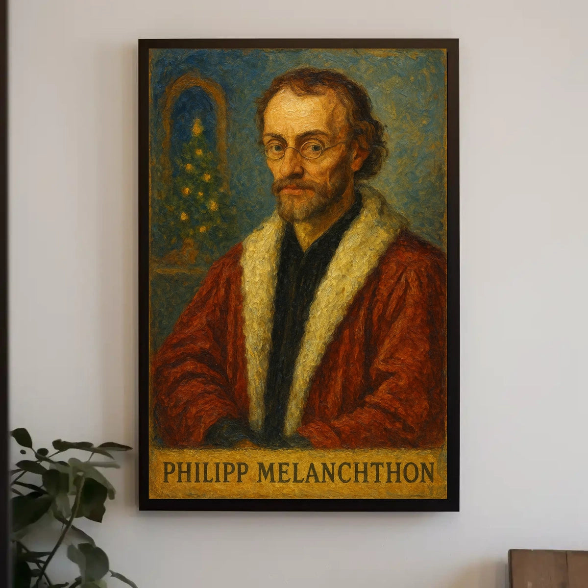 Philipp Melanchthon Stylized Portrait Historical or Presidential Poster