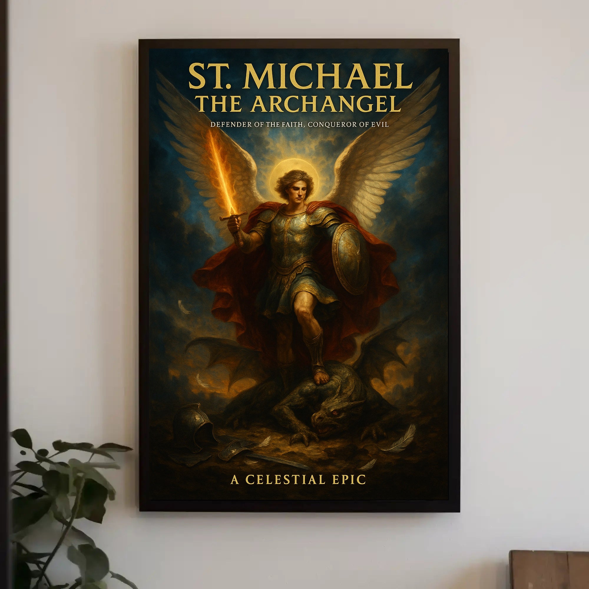 St. Michael the Archangel A Celestial Epic Poster PosterGoat