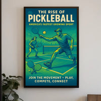 The Rise of Pickleball Poster
