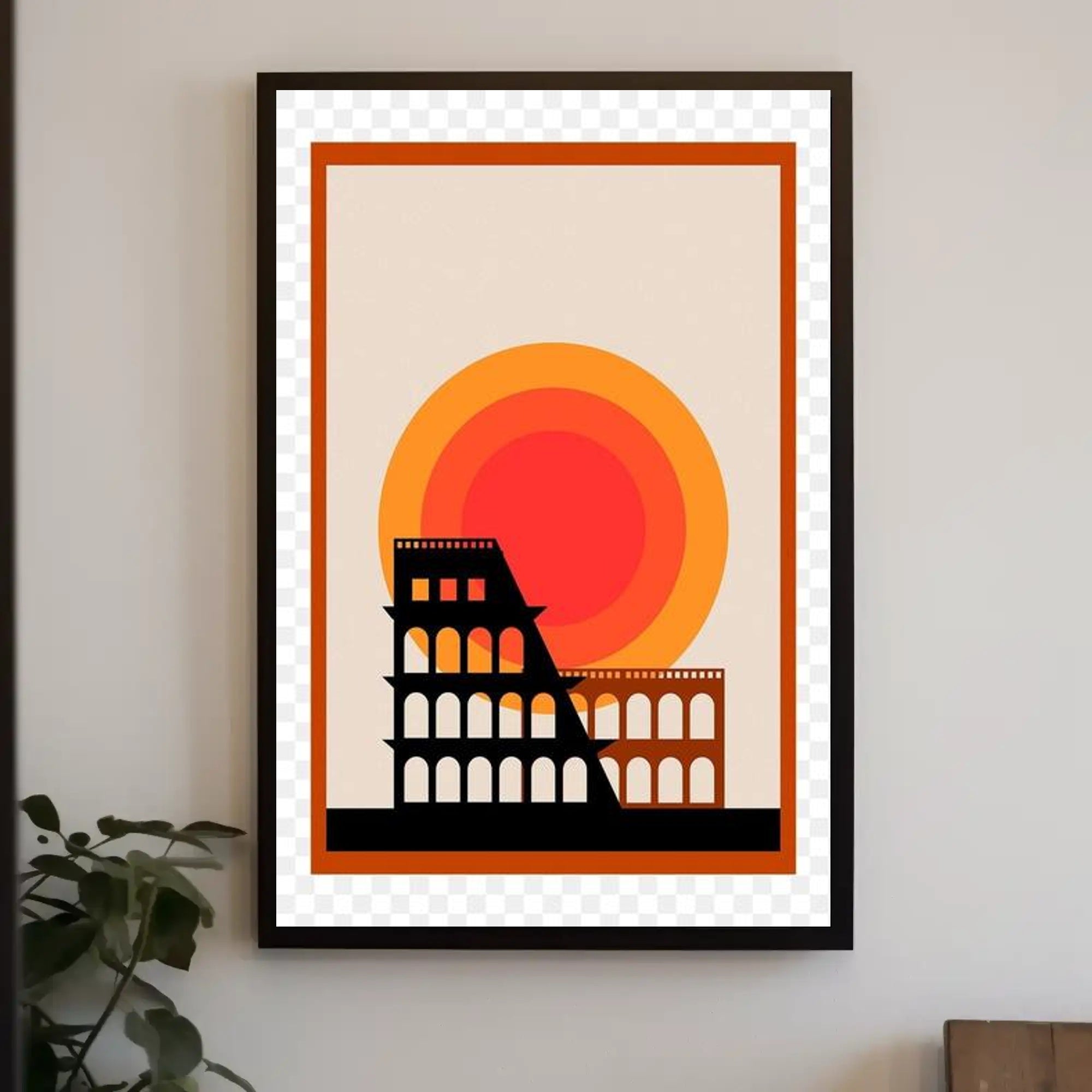 Iconic Architecture at Sunset Poster PosterGoat