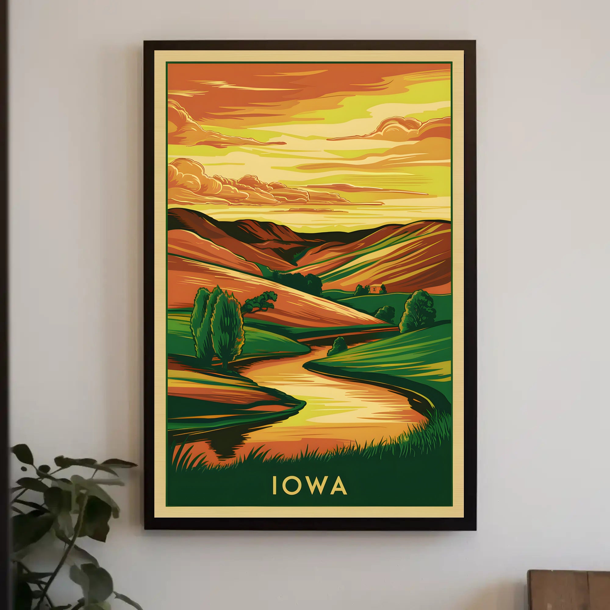 Serene Iowa Landscape Poster