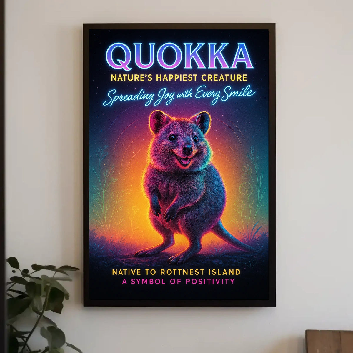 Quokka Natures Happiest Creature Poster