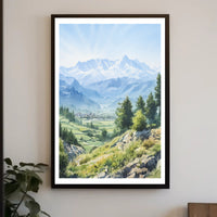 Majestic Mountain Landscape Poster PosterGoat