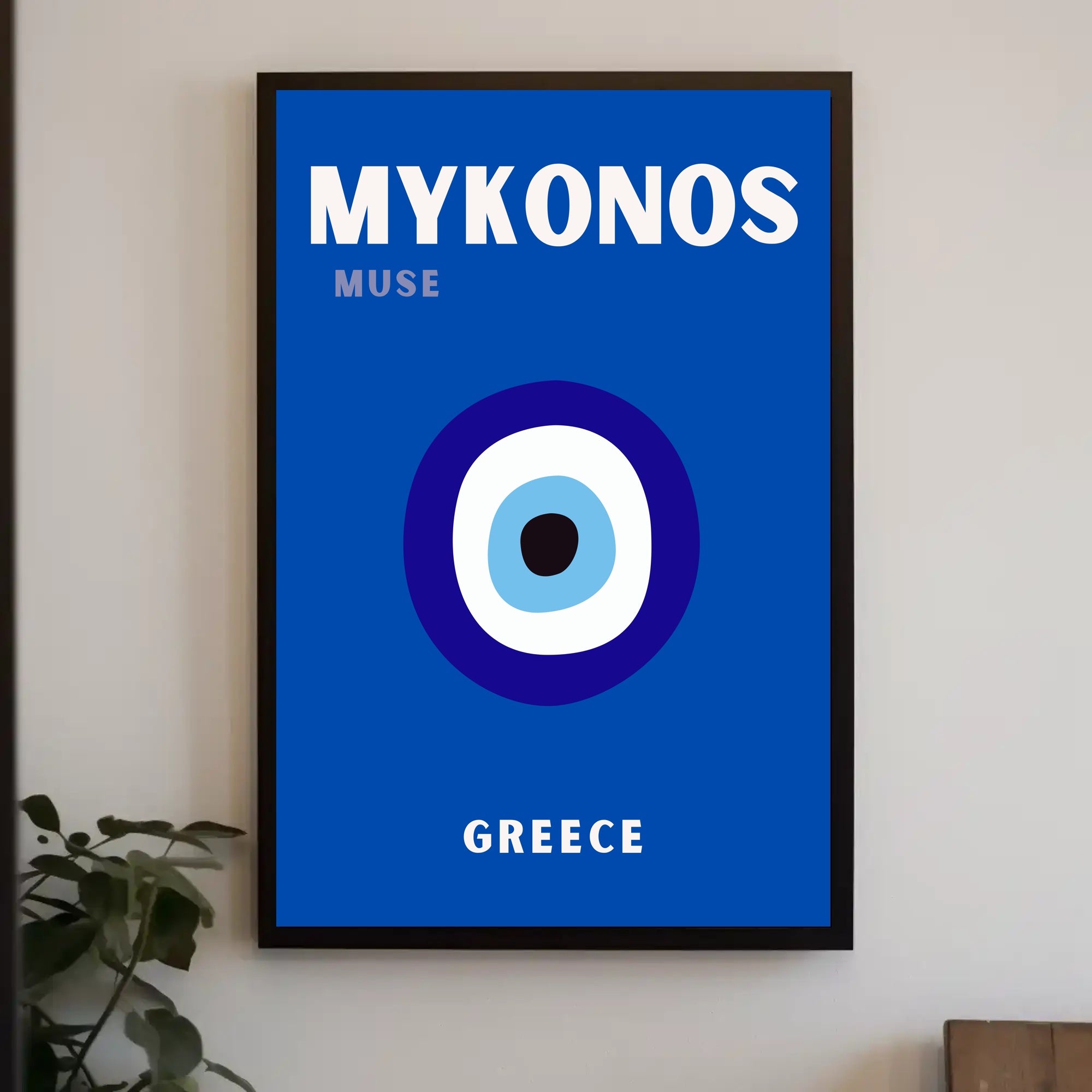 MYKONOS Muse Eye Icon Greece Travel Poster PosterGoat