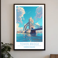 Tower Bridge Illustration Poster