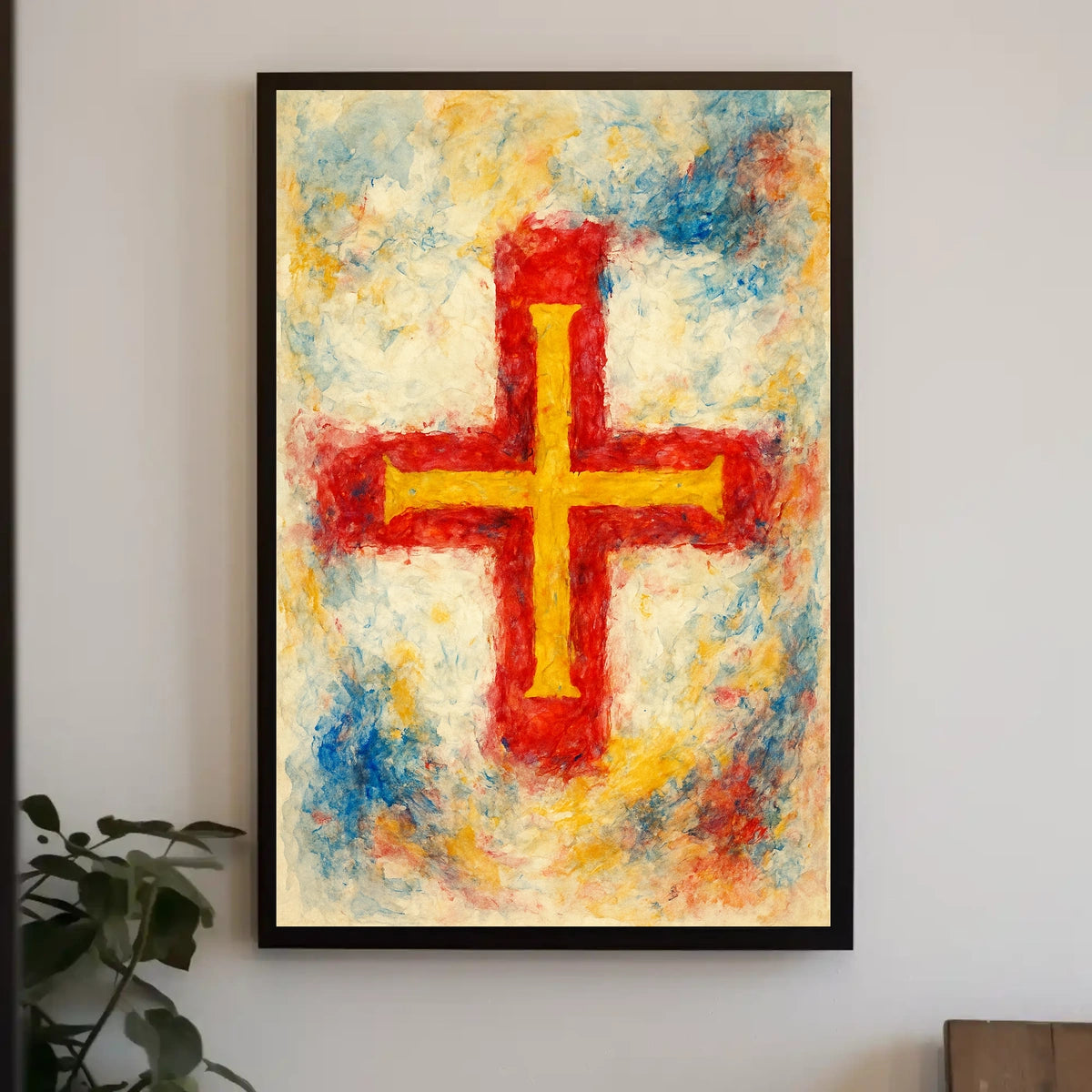 Vibrant Cross Poster