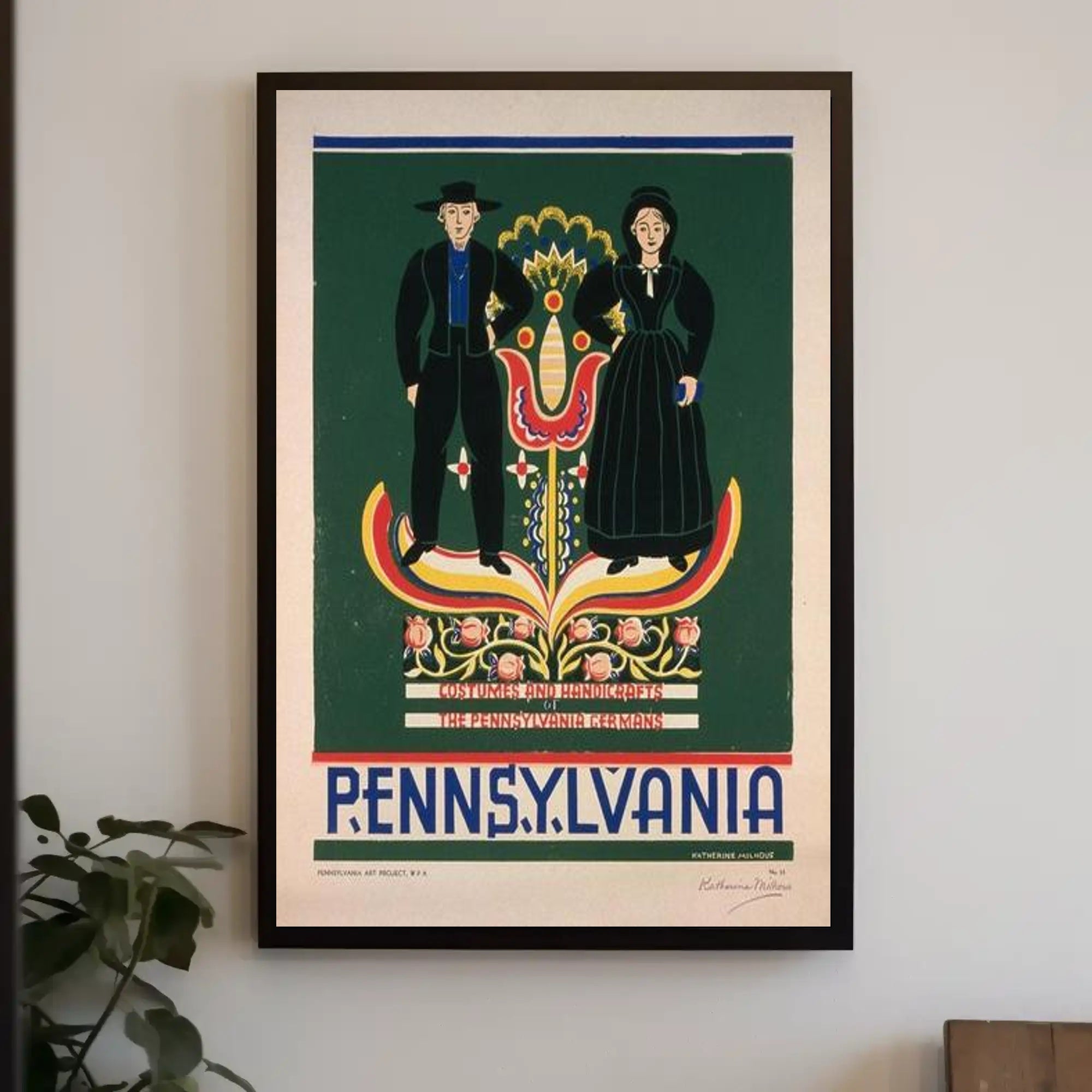 Costumes and Handicrafts of the Pennsylvania Germans Poster PosterGoat