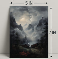 Journey Through The Misty Mountains Poster PosterGoat