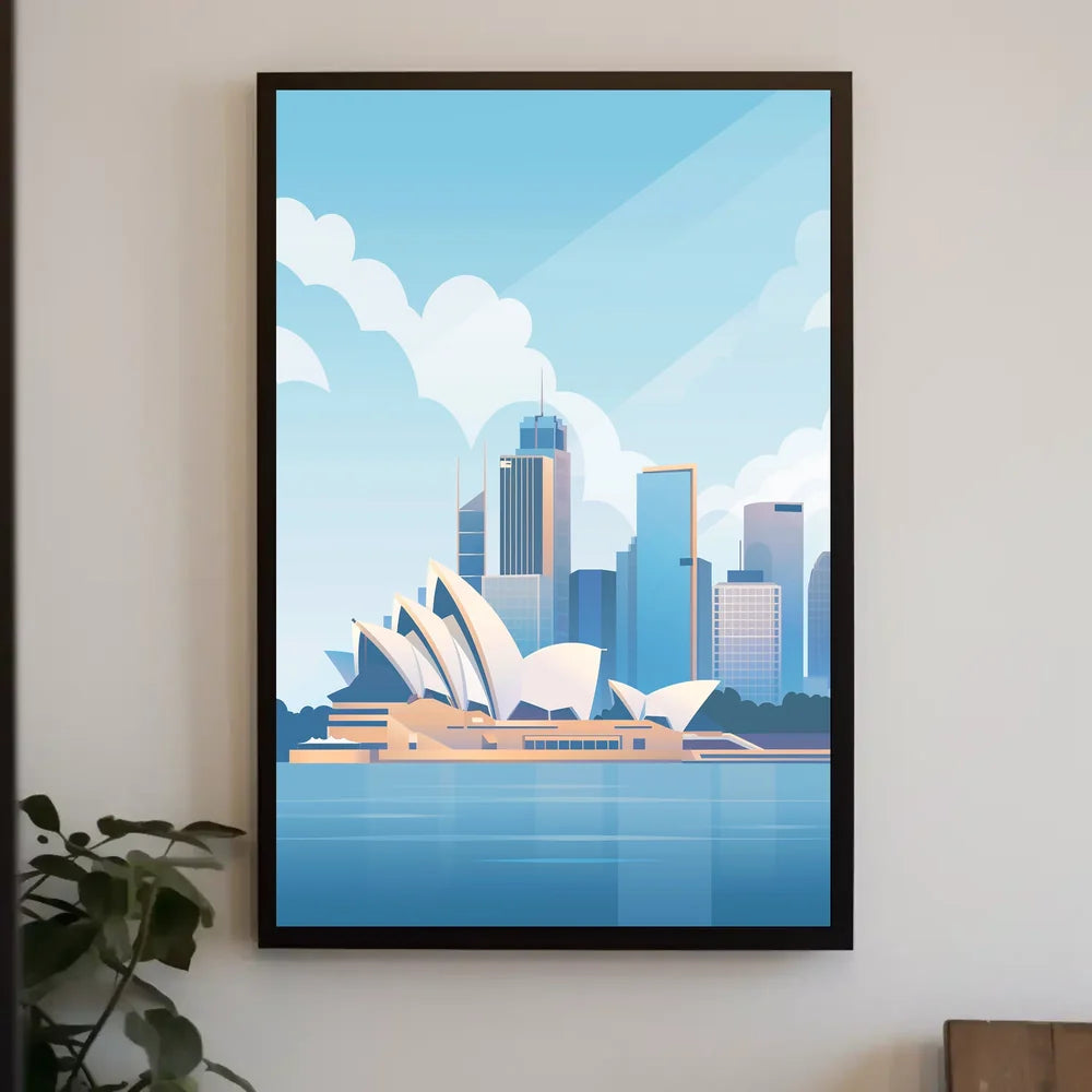 Sydney Opera House Modern Art Poster Print