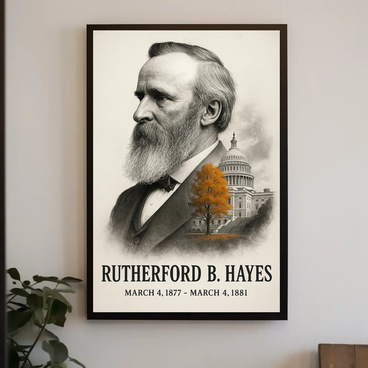 Rutherford B. Hayes 19th President of the United States Reflections Poster