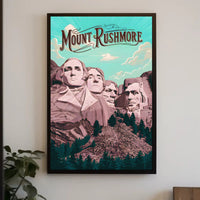 Majestic Mount Rushmore Poster