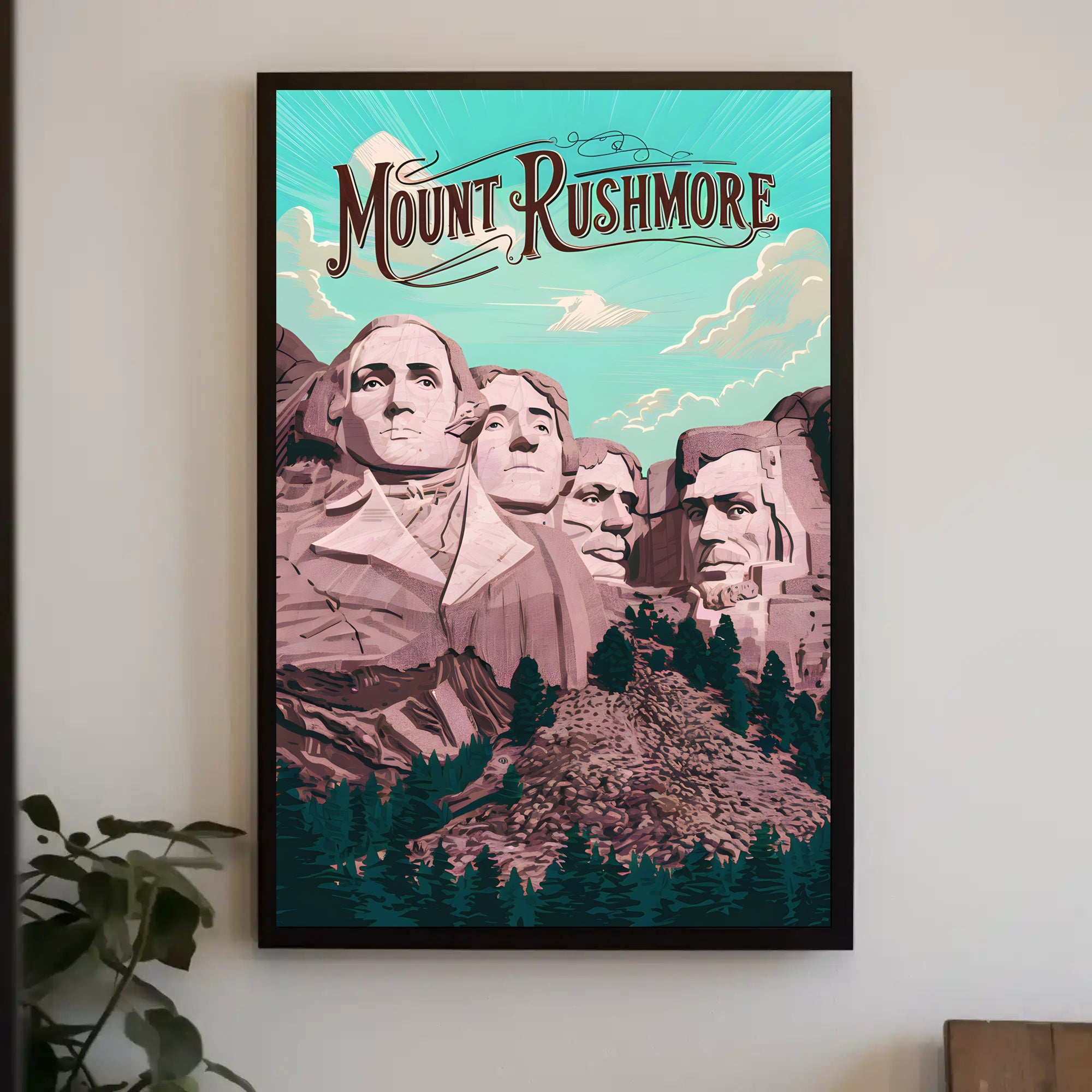 Majestic Mount Rushmore Poster